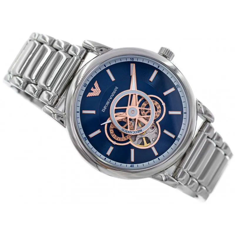 Emporio Armani Luigi Automatic Blue Dial Men's Watch | AR60036